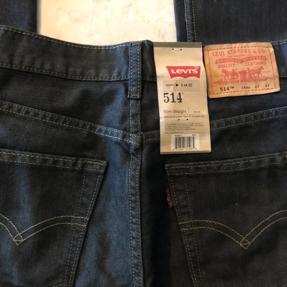 Levi's Boys 514 Slim Straight Jeans,Size14, - Picture 4 of 4